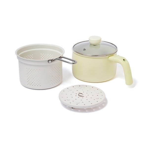 Francfranc（フランフラン）公式通販　オールインワン ポット10役(4点セット) イエロー　（4点セット）