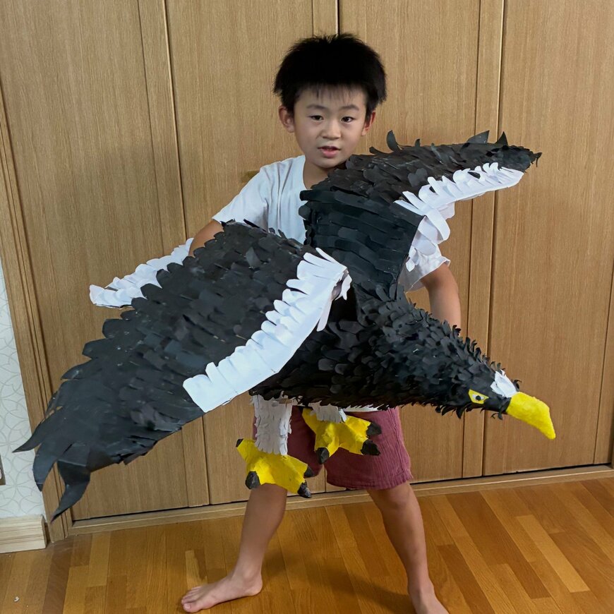 完成したオオワシ！大迫力です