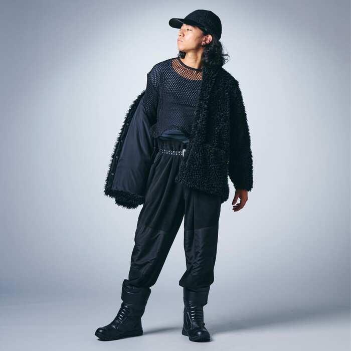 毛先がカールしたふわもこのファーは着心地も抜群