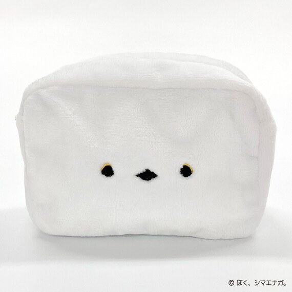 出所：ニトリ公式通販ニトリネット ぼく、シマエナガ。ポーチ(ホワイト)