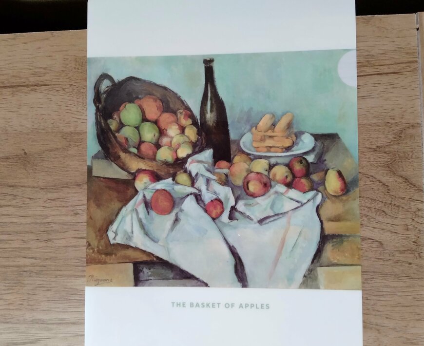 筆者撮影(ダイソー、クリアファイル（ルノワール・セザンヌ、A4、3枚））