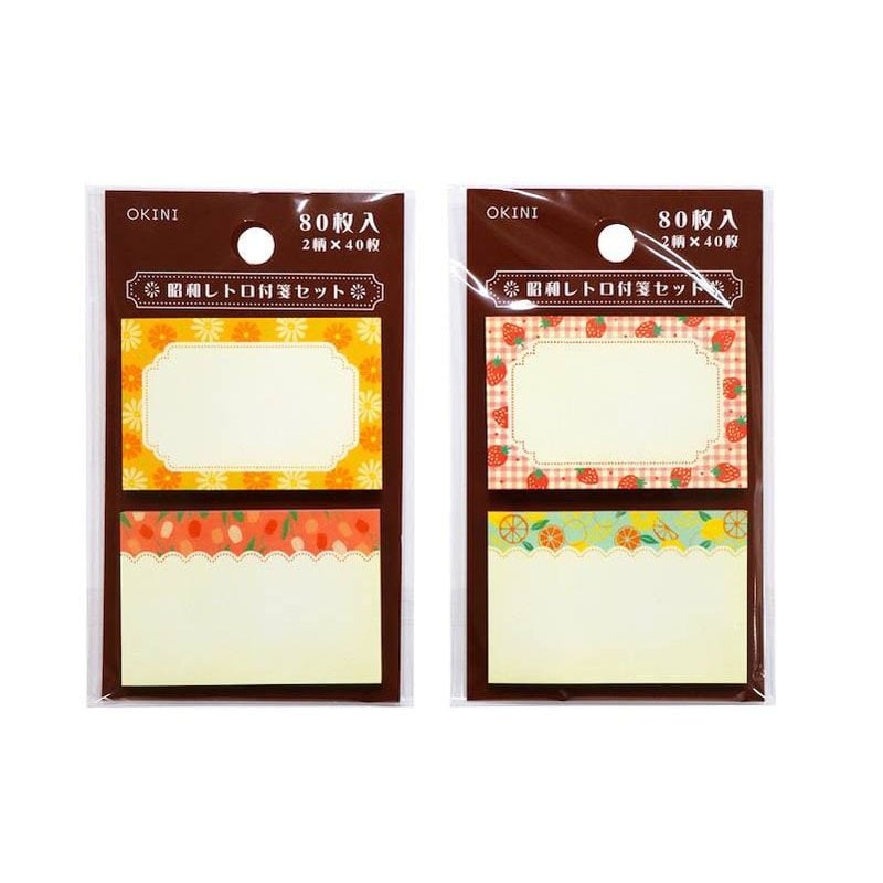 出所：公式 Can★Doネットショップ　付箋セット　昭和レトロ　80P