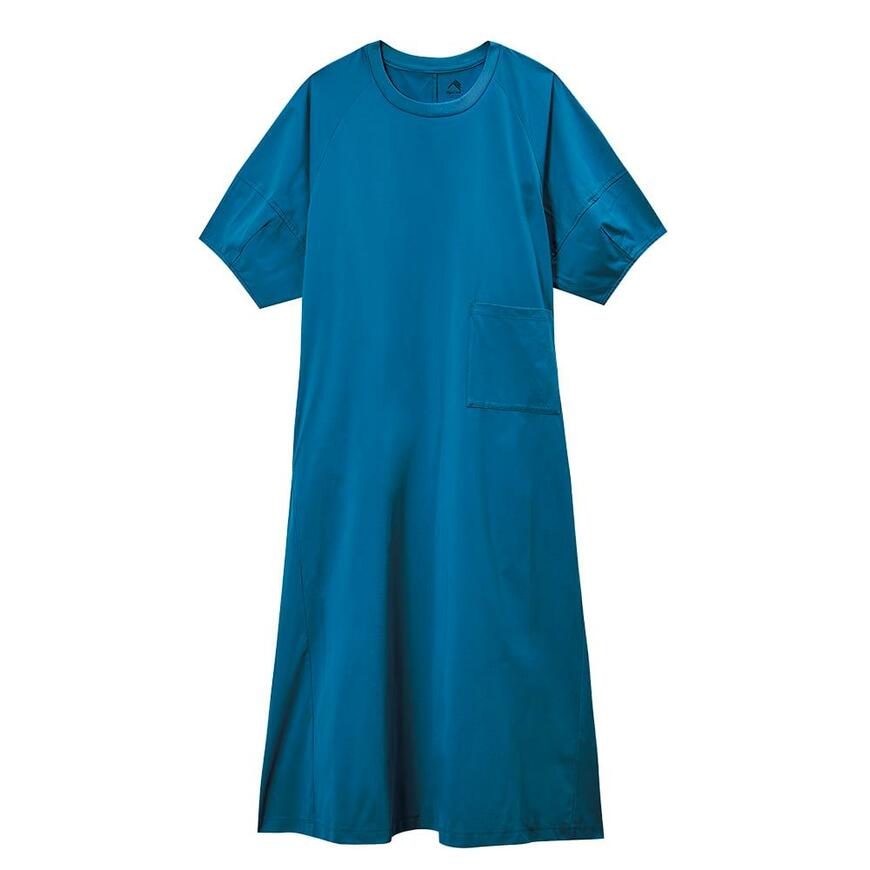 出所：ワークマン公式オンラインストア レディースドライサイドポケットランタンスリーブワンピース