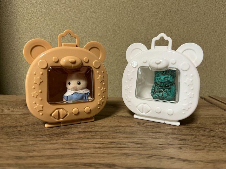 セリア、窓付ケース育成ゲーム機型画像