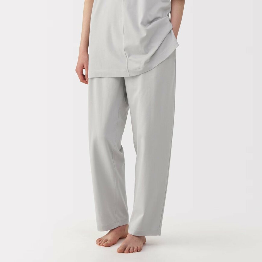 無印良品公式　男女兼用　スムースジャージーリラックスパンツ　画像