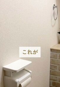 【100均DIY】雰囲気に合わない築25年賃貸の〈タオルやペーパーホルダー〉。セリアのアイテムを手軽に活用し、トイレをナチュラルでおしゃれに似合わせる実用的なアイデア