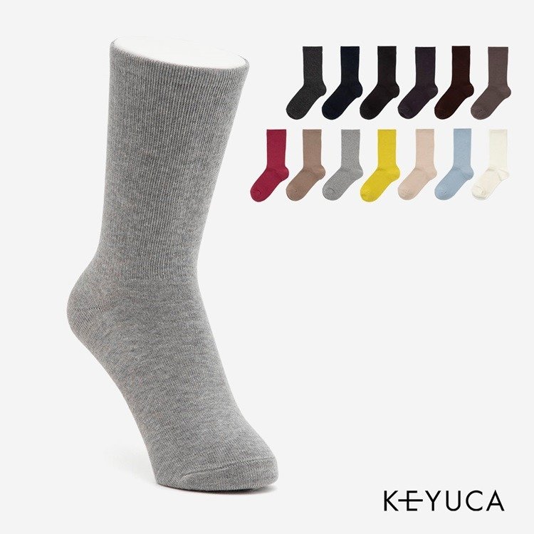 出所：ケユカ公式　R 無地クルー|ソックス|靴下