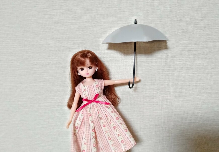 筆者撮影（セリア、インテリアフックアンブレラ）