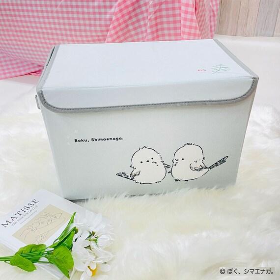 出所：ニトリ公式通販ニトリネット ぼく、シマエナガ。　収納ボックス(ライトグレー)