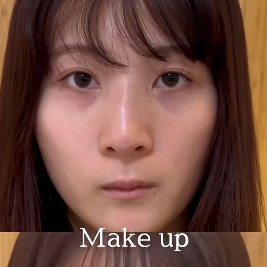 「いつも素敵です」プロのヘアメイクアップアーティストがセルフメイクで大変身！「かわちい！」と称賛集まる