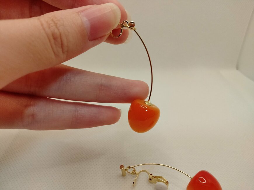 出所：筆者撮影（Can★Do、さくらんぼイヤリング）