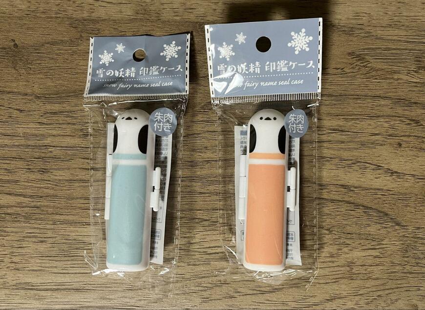 セリア、雪の妖精 印鑑ケース