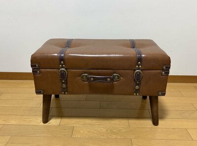 salut!(サリュ)、トランク型脚付き収納スツール商品画像