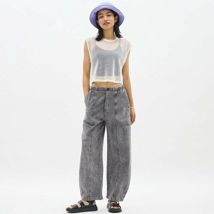 GU公式 コクーンジョガープルオンパンツ