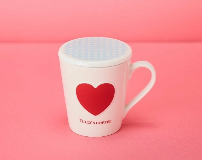 「蓋つきシングルサーブマグ（ハート）」