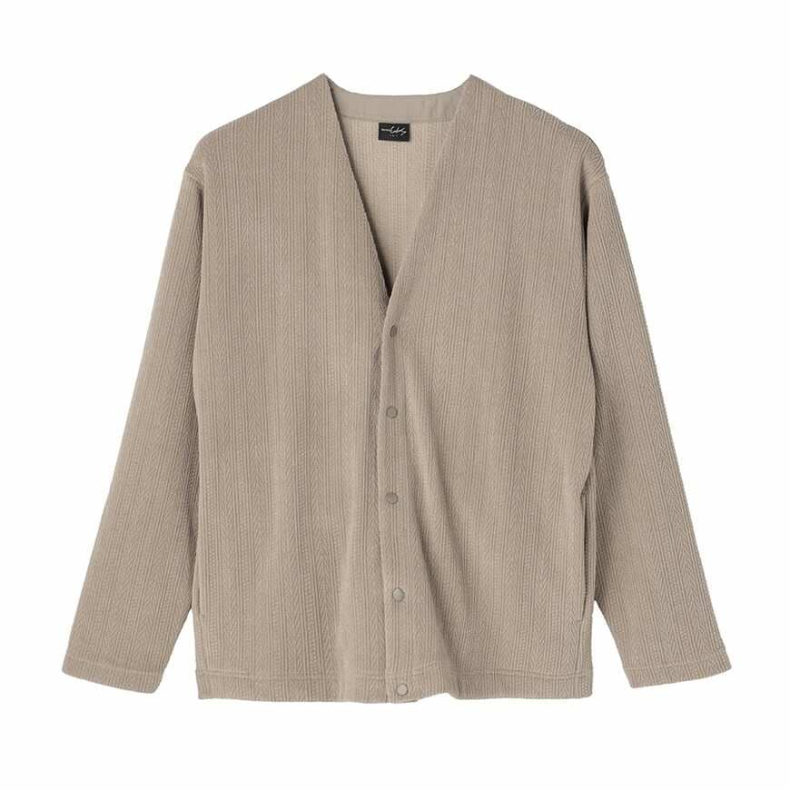 出所：ワークマン公式　ケーブルジャカードカーディガン