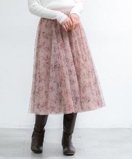 出所：ハニーズ公式通販 チュールスカート