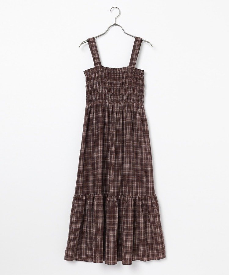 出所：ハニーズ公式　シャーリングワンピース