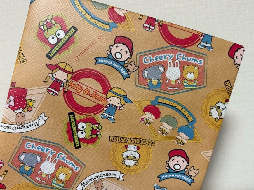 筆者撮影（ダイソー、デイリートートバッグＳ　スクエア　サンリオキャラクターズ　レトロ）