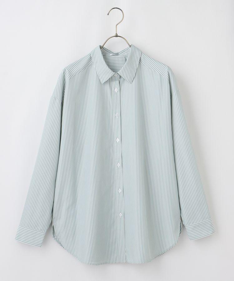 ハニーズ、チュニックシャツ、グリーン×オフ商品画像