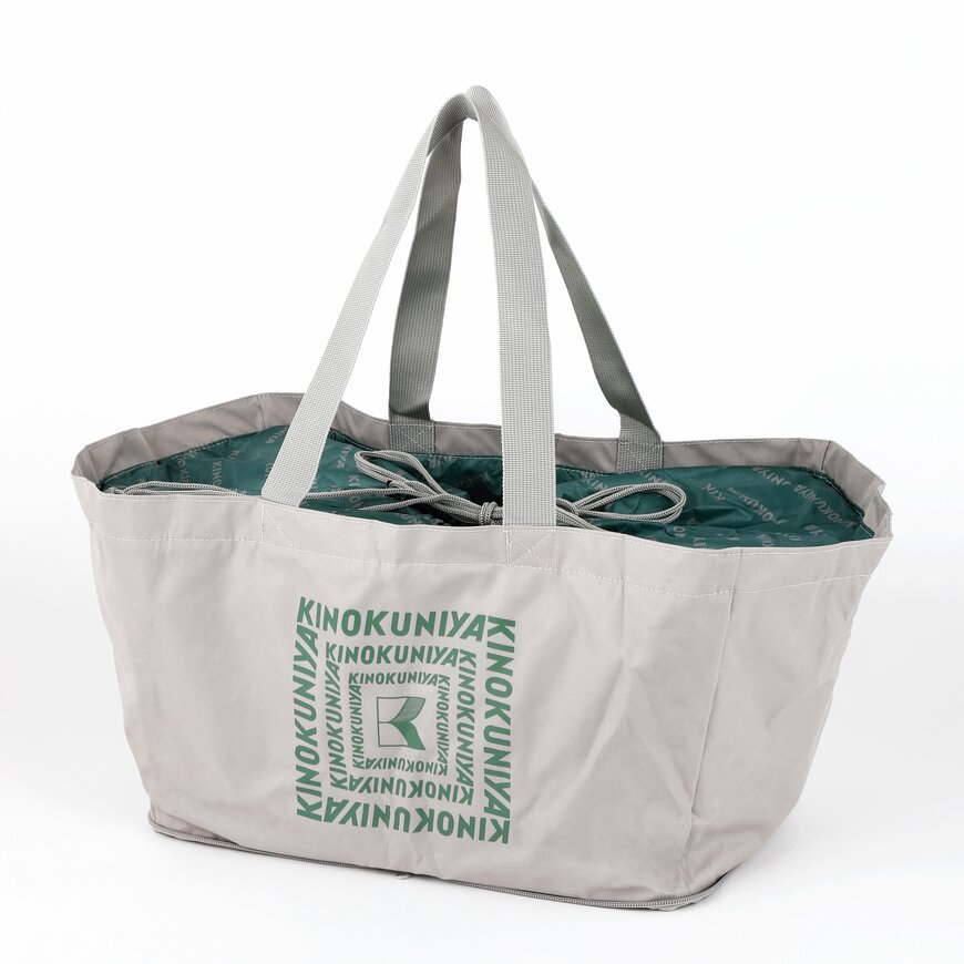 紀ノ国屋公式　折りたためる保冷カゴバッグ　画像