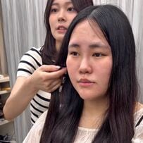 【大変身】おでこ周りの薄さに悩む女性が似合わせカットで大胆イメチェン！→「理想の髪型」と大絶賛！