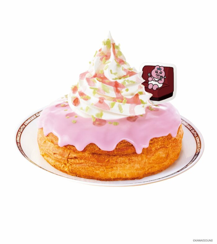 桜の花をイメージした「おぱんちゅうさぎ」とのコラボシロノワール