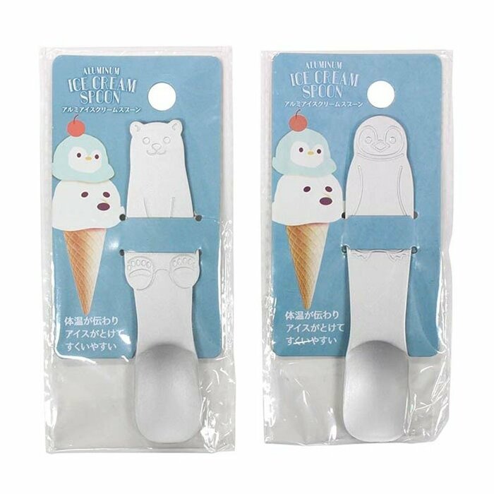 キャンドゥ公式 アルミアイスクリームスプーン アニマル