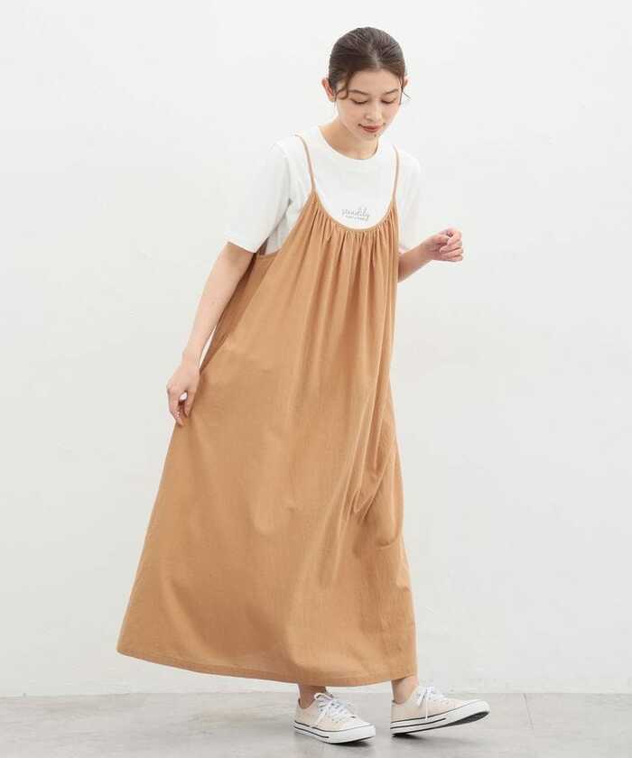 素材も綿100%なので、ナチュラルコーデにぴったり