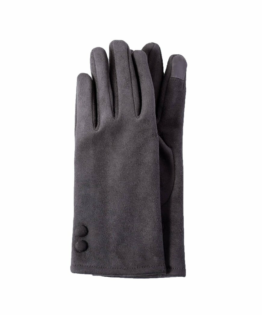 出所：パルグループ公式ファッション通販サイト 3COINS　スウェード調くるみボタンスマホ対応手袋