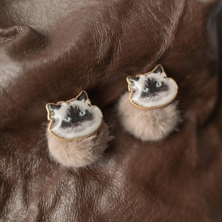 出所：しまむら公式オンラインストア レディース　ピアス（Coony） ブラウン 215