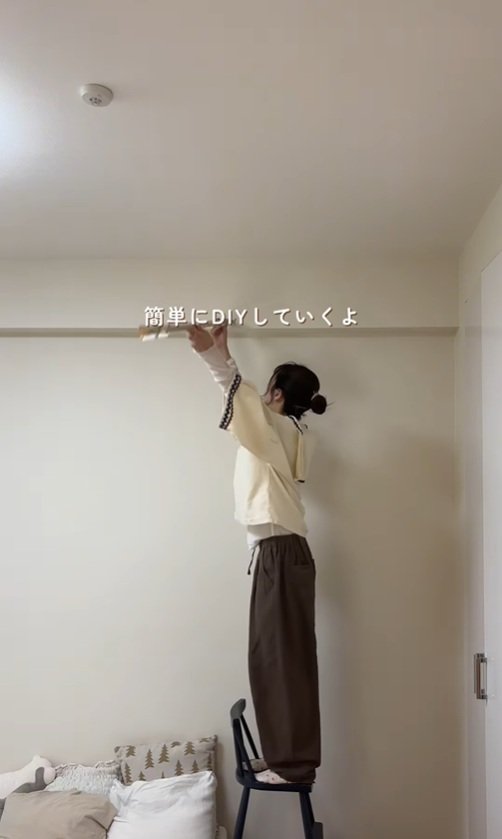 【築15年中古マンションを北欧レトロにDIY】寝室の省スペースを自分だけのくつろぎ空間に大変身！
