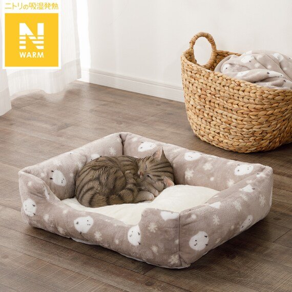 出所：ニトリ公式通販 ニトリネット【デコホーム商品】ペットベッドカクM（Nウォーム シマエナガMO SC204）