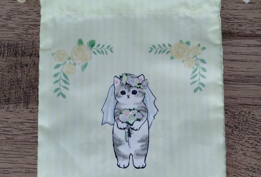 筆者撮影（セリア、mofusand　ミニ巾着2）