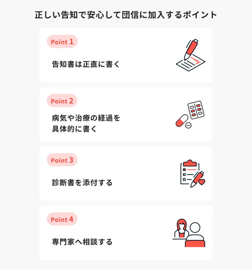 出所：ほけんのコスパ「正しい告知で安心して団信に加入するポイント」