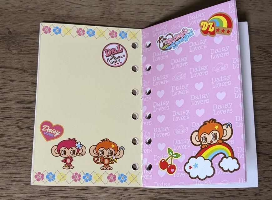 セリア、AB＆DL 6穴シール帳 16P商品画像