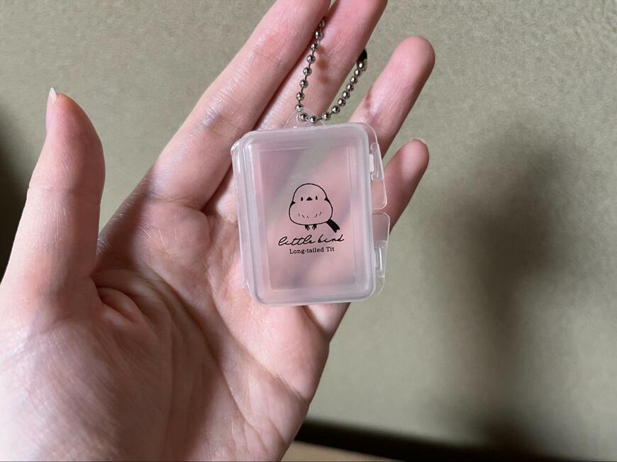 キャンドゥ、ケース付き耳栓シマエナガ柄画像