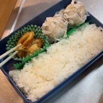【こういうのが一番好き】焼売2段重ねで食べ応え抜群　縦半分におかずとご飯がきっちり詰まった一品が美味しそう