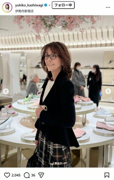 柏木由紀子のInstagram投稿