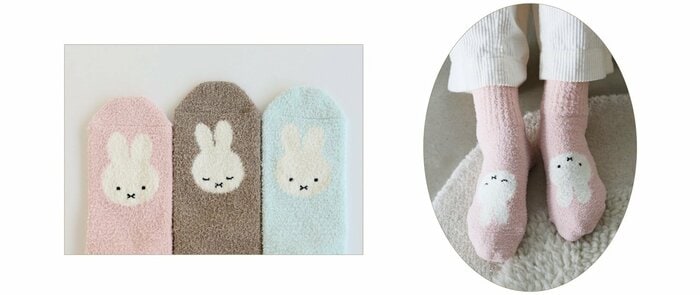 左右で異なるミッフィーの表情がユニークなデザイン