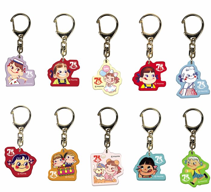 アクリルチャーム(ペコちゃん75thデザイン)<ランダム全10種>