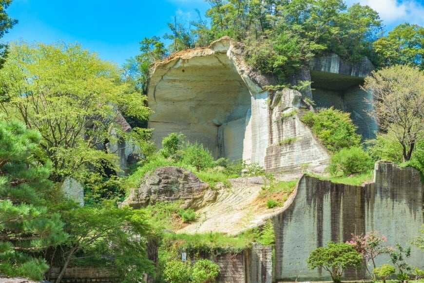 栃木県宇都宮市にある地下採掘場　「不思議な光景」に思わず目を疑う