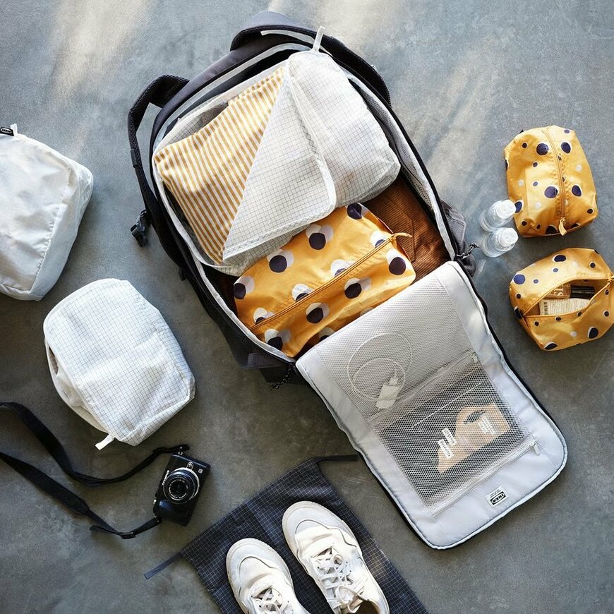 出所：イケア公式　RENSARE レンサレ 衣類用バッグ 3点セット