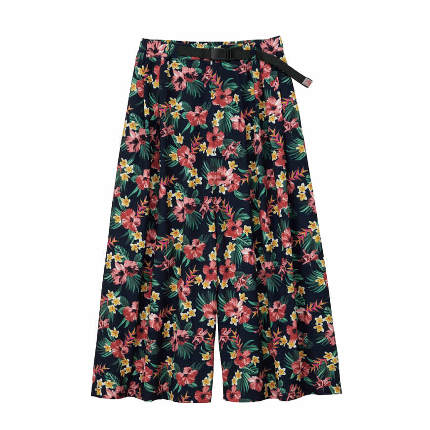 出所：ワークマン公式オンラインストア レディースリラックスUVガウチョパンツ柄