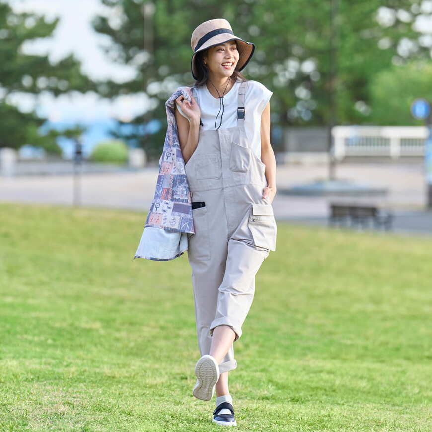 出所：ワークマン公式　レディースソロテックス(R)使用シーンレスノースリーブTシャツ