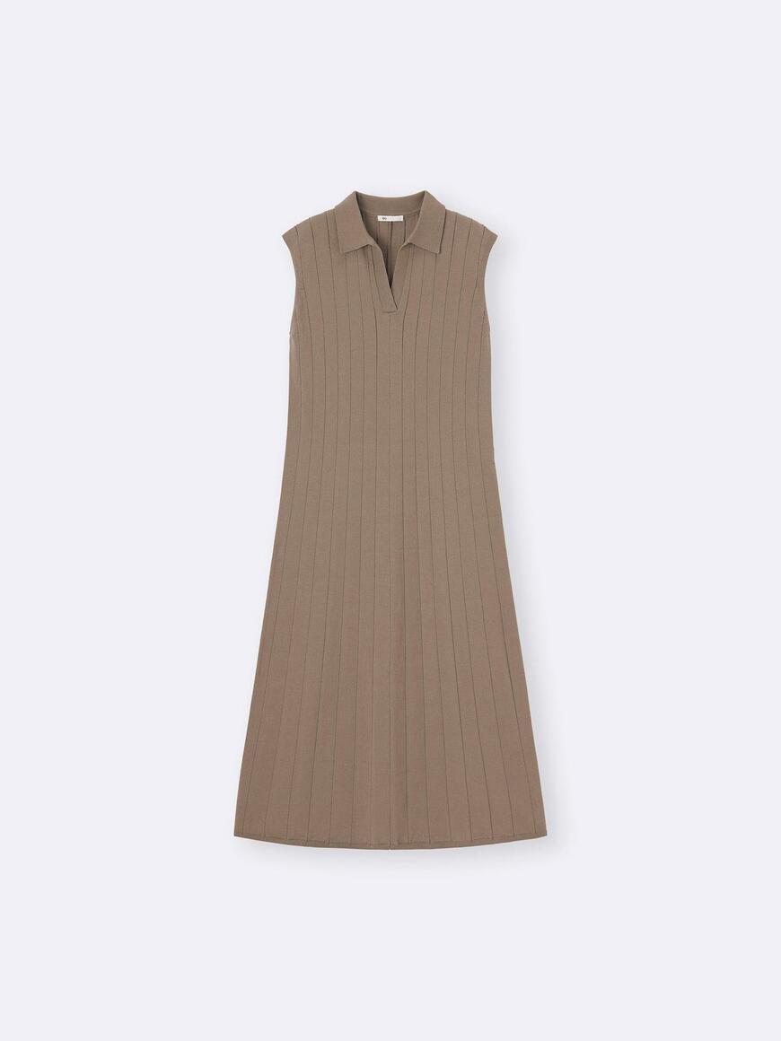 GU公式、スキッパーポロワンピース(ノースリーブ)Z+E商品画像