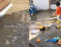 【親子でお庭DIY】水はけ最悪な荒れ庭を「暗渠排水」で植物溢れる庭に大変身！「DIYのレベルを超えてる」と話題