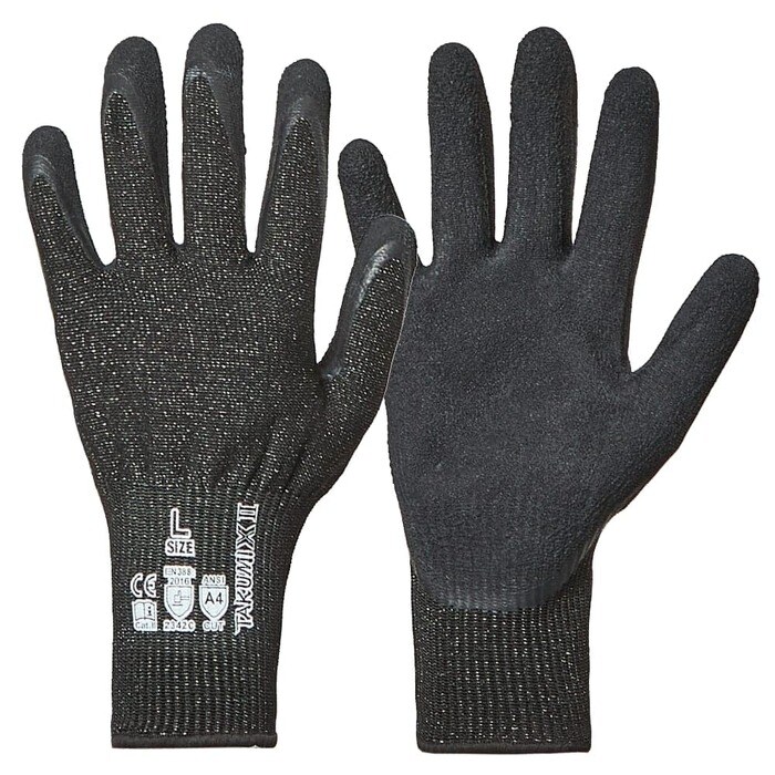 ワークマン公式　匠の手 耐切創天然ゴム背抜き手袋 1双