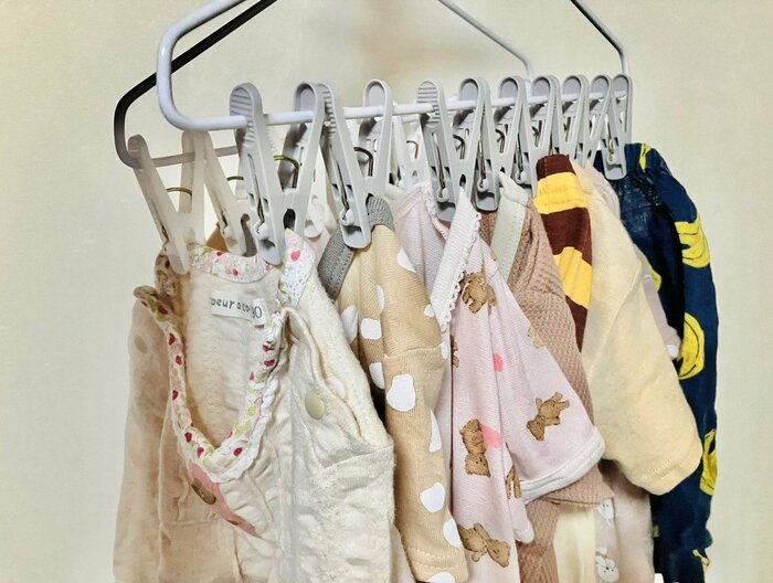 応用すれば、省スペースで色々な洗濯物を干せそうです