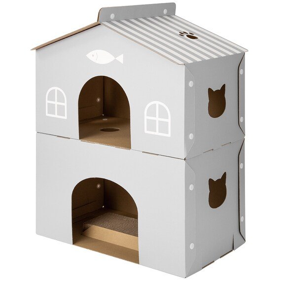 出所：ニトリ公式通販 ニトリネット にゃんしょん 爪とぎ付き(グレー)